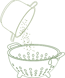 Drain well in a colander